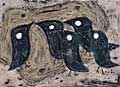 Willi Deutz-mann, Schwarze Vögel, 1948 (Tempera) Willi Deutz-mann, Schwarze Vögel, 1948 (Tempera)