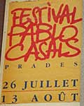 Plakat für das Pablo-Casals-Festival 2005 © Ulrike Müller